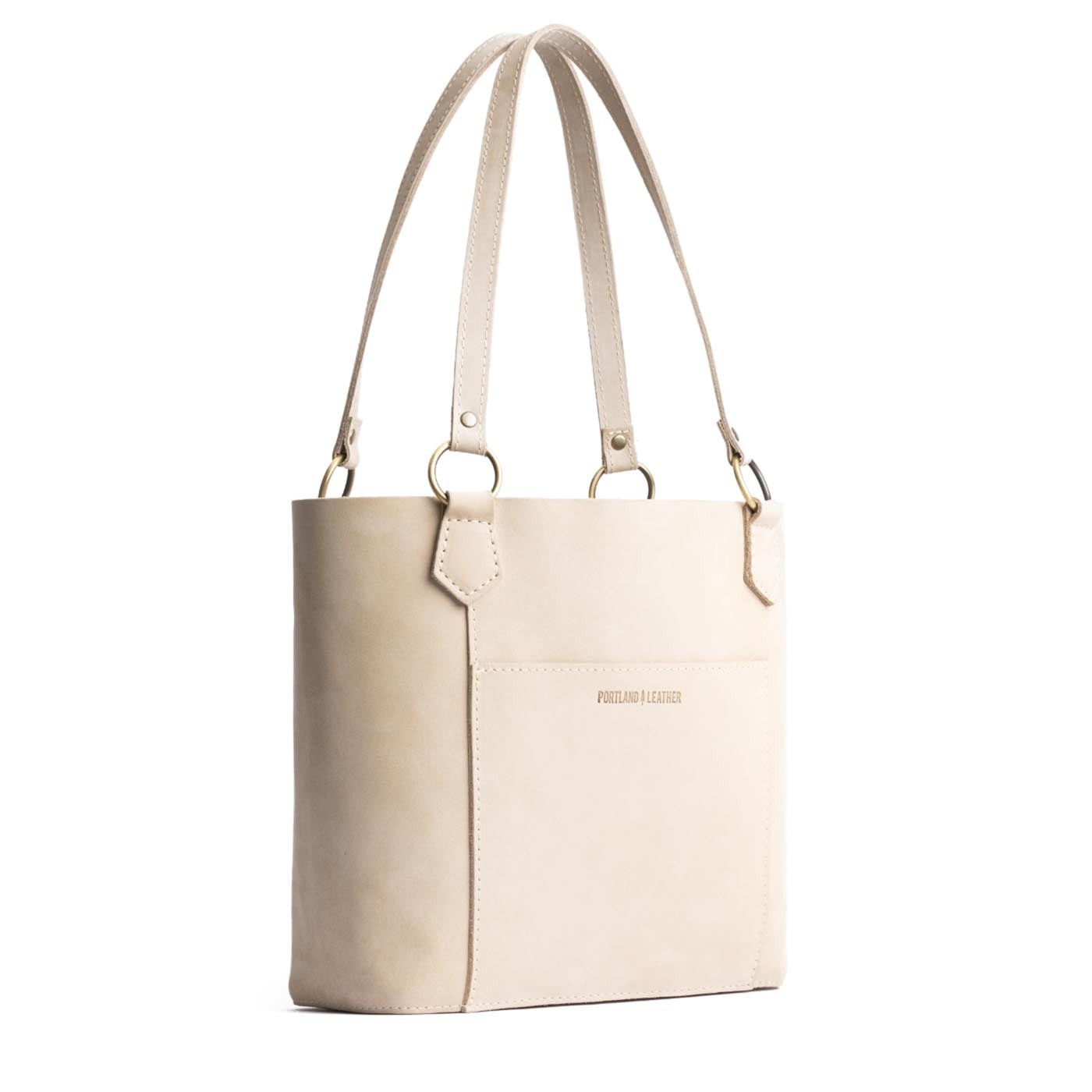 Dragon Bone | Medium tote bag with antiqued brass toned hardware and front pocket