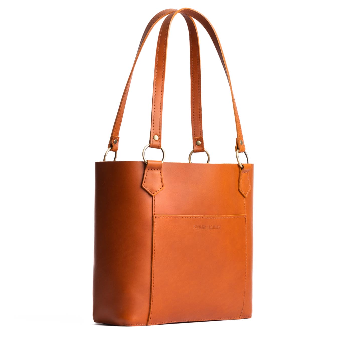 Tuscany | Medium tote bag with antiqued brass toned hardware and front pocket