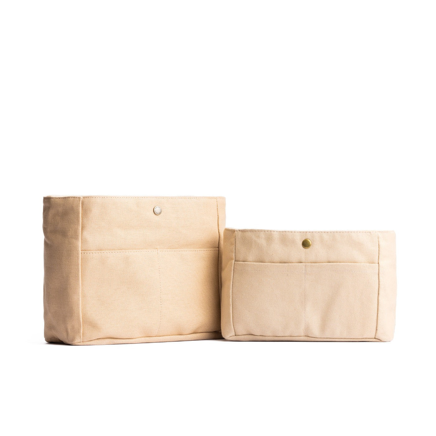 Sesame | Small and Medium Canvas Organizers side by side