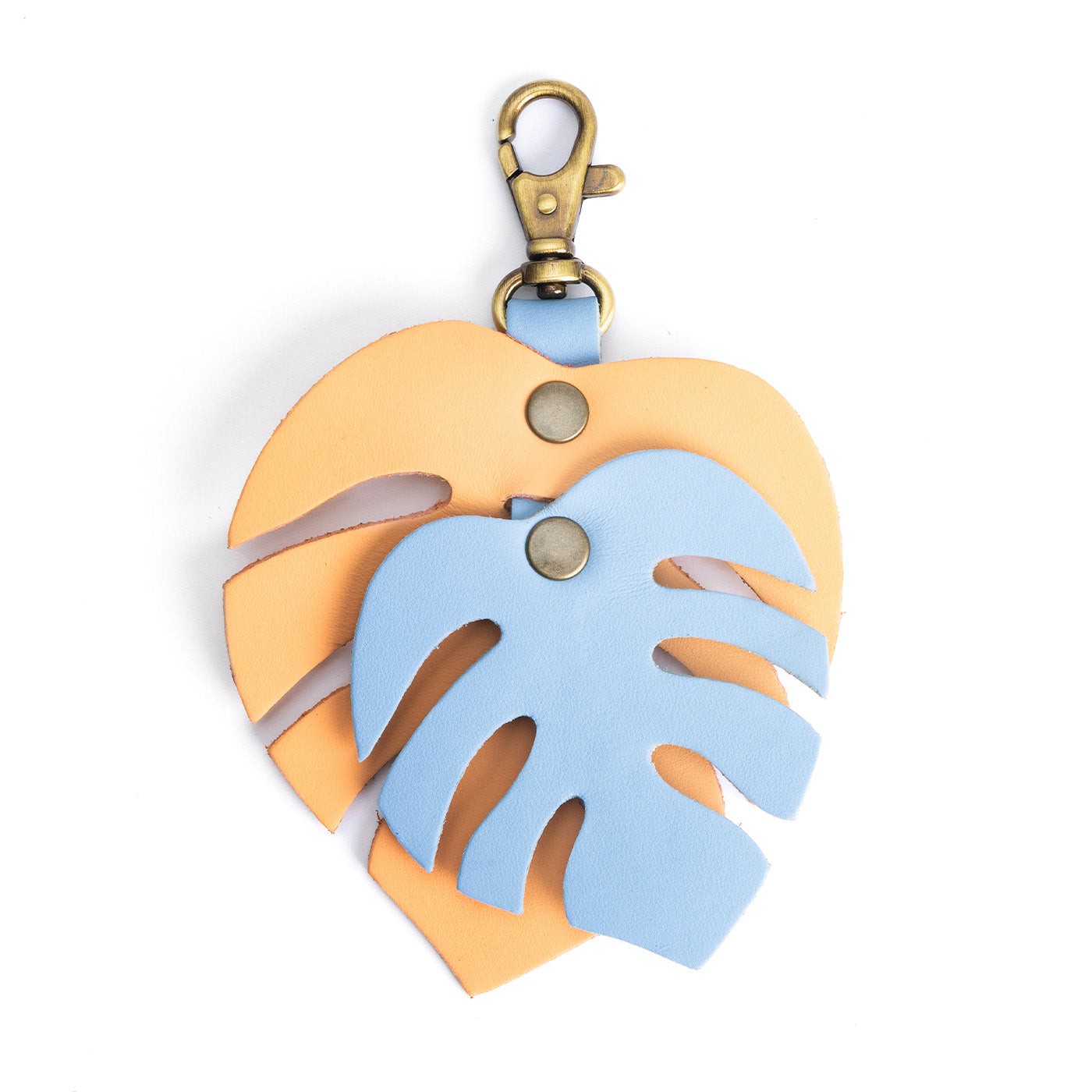 Lanai*Mega Monstera | Dual color leaf shaped keychain