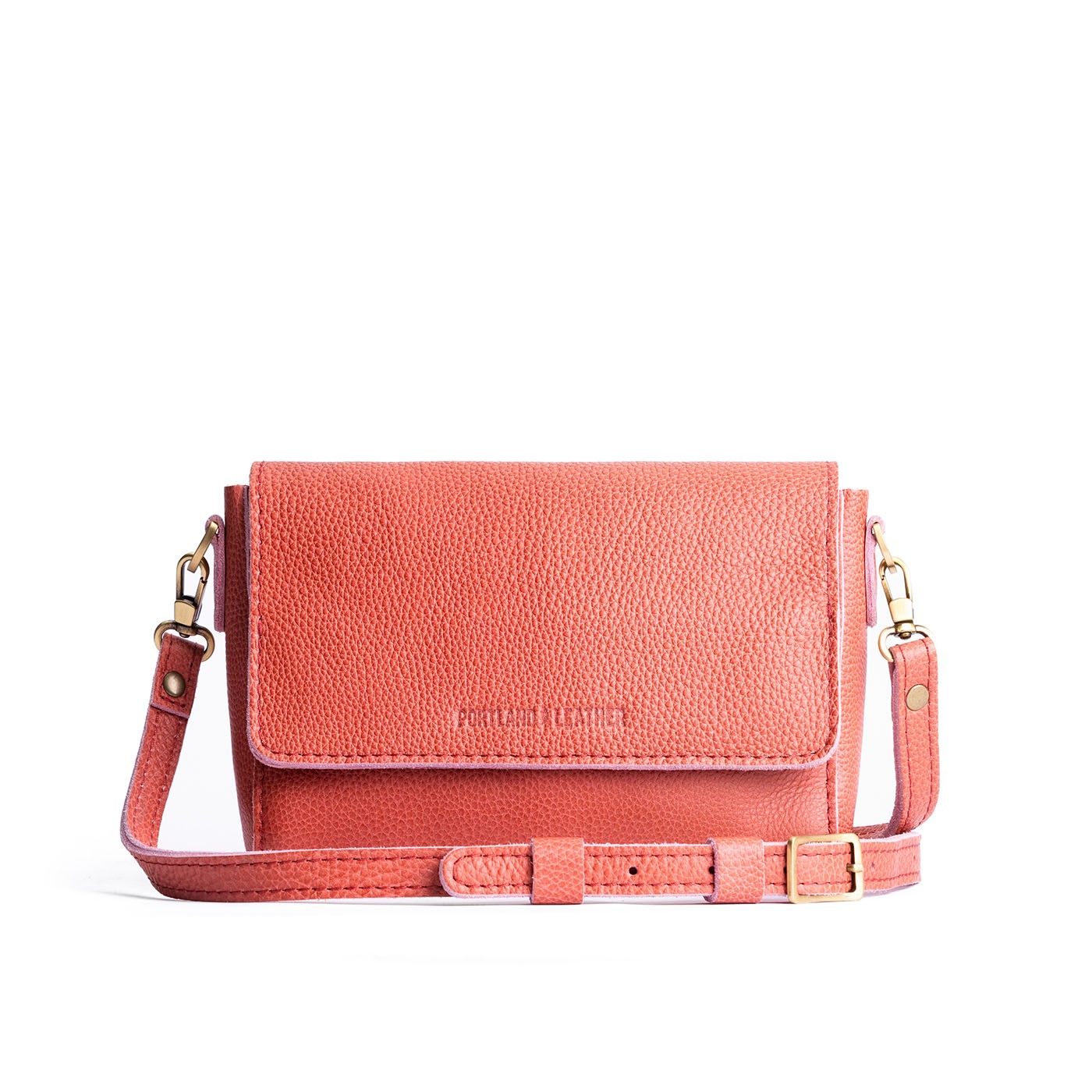 Watermelon Mini | Leather Crossbody Bag with Magnetic Messenger Bag Closure