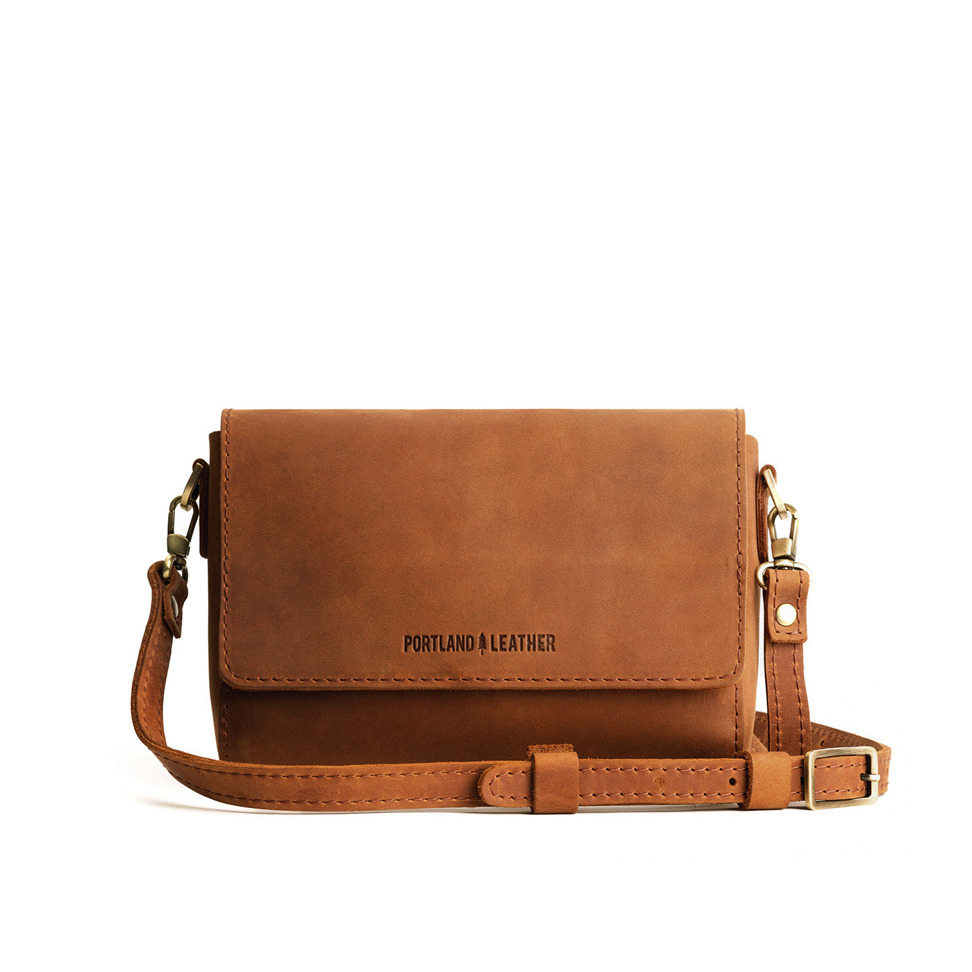 Dakota Mini | Small Leather Crossbody Bag with Magnetic Messenger Bag Closure