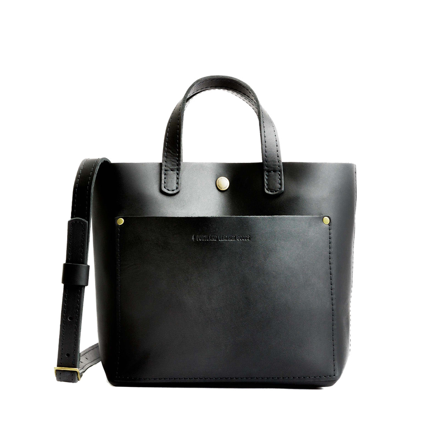 Black*Classic | Crossbody tote bag with snap closure and front pocket