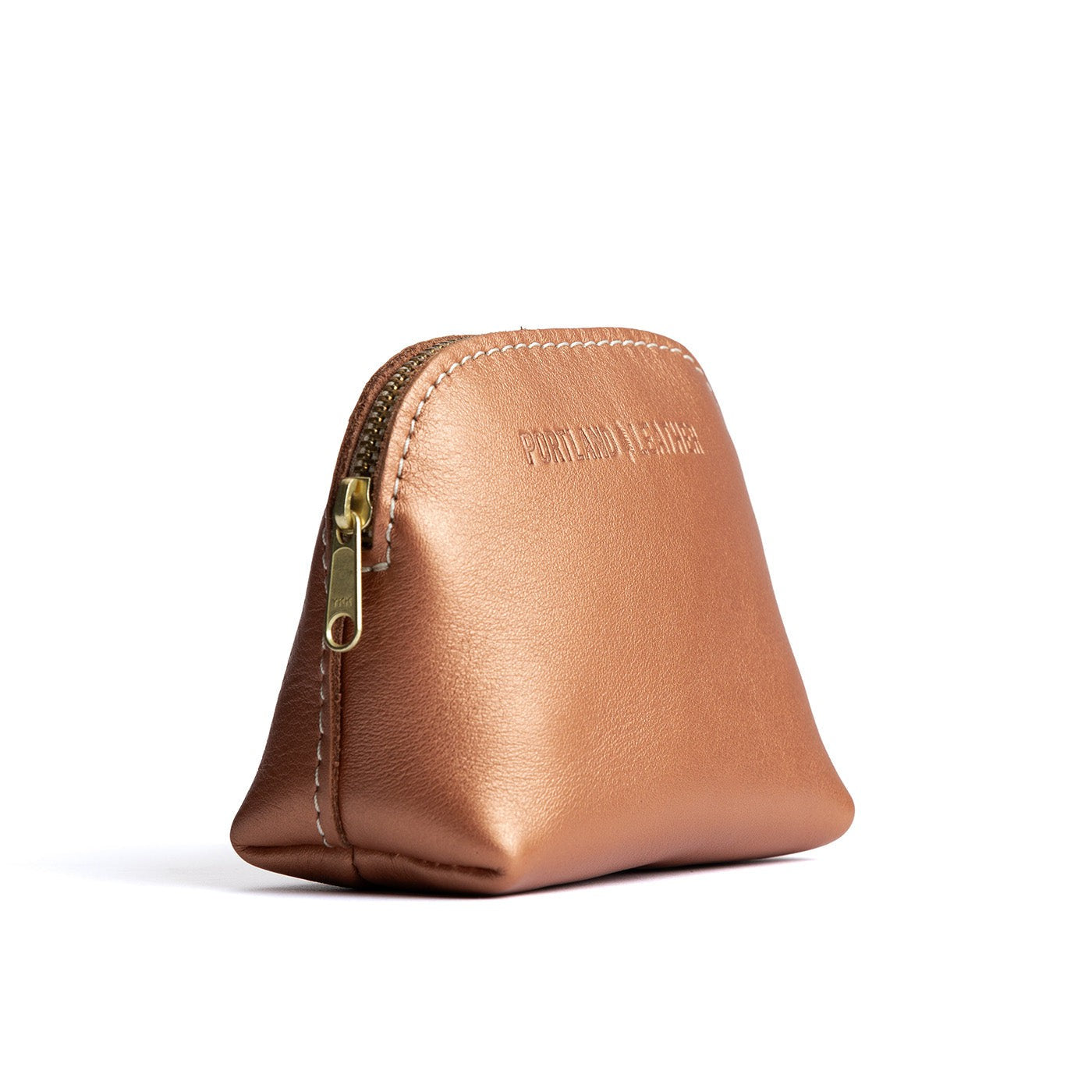 Hava Mini | Compact leather pouch with top zipper