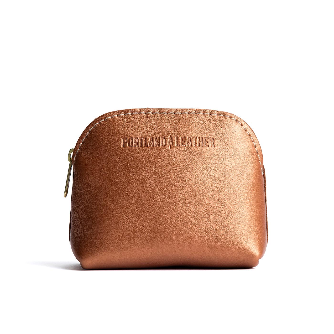 Hava Mini | Compact leather pouch with top zipper