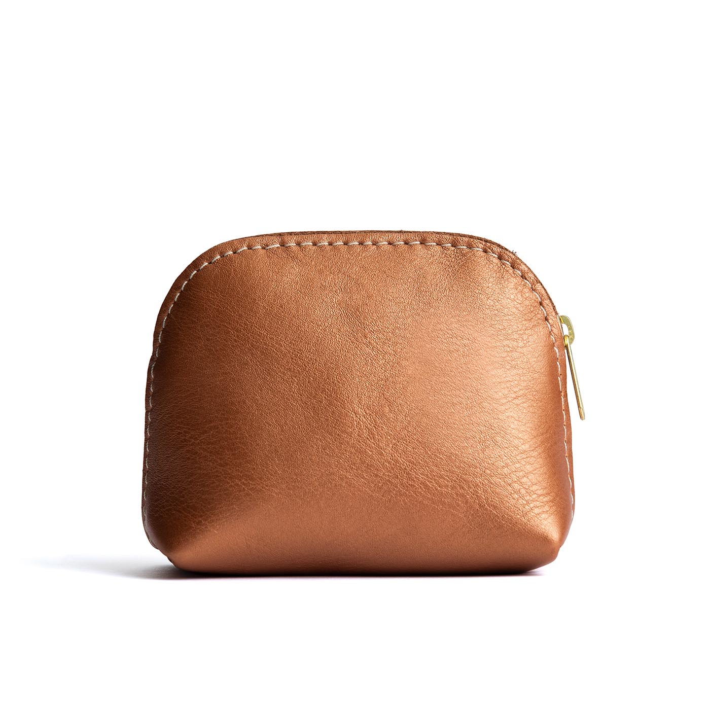 Hava Mini | Compact leather pouch with top zipper