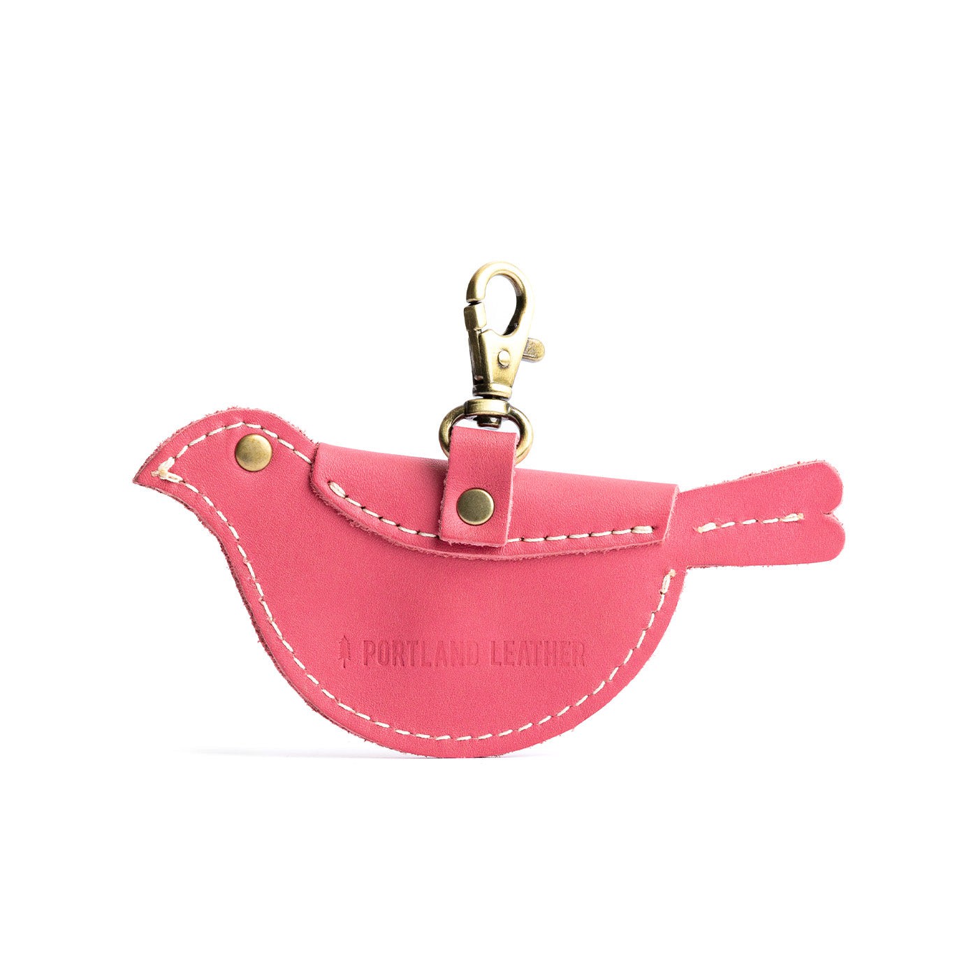 All Color: Tulip | Bird shaped pouch with button closure and lobster clasp