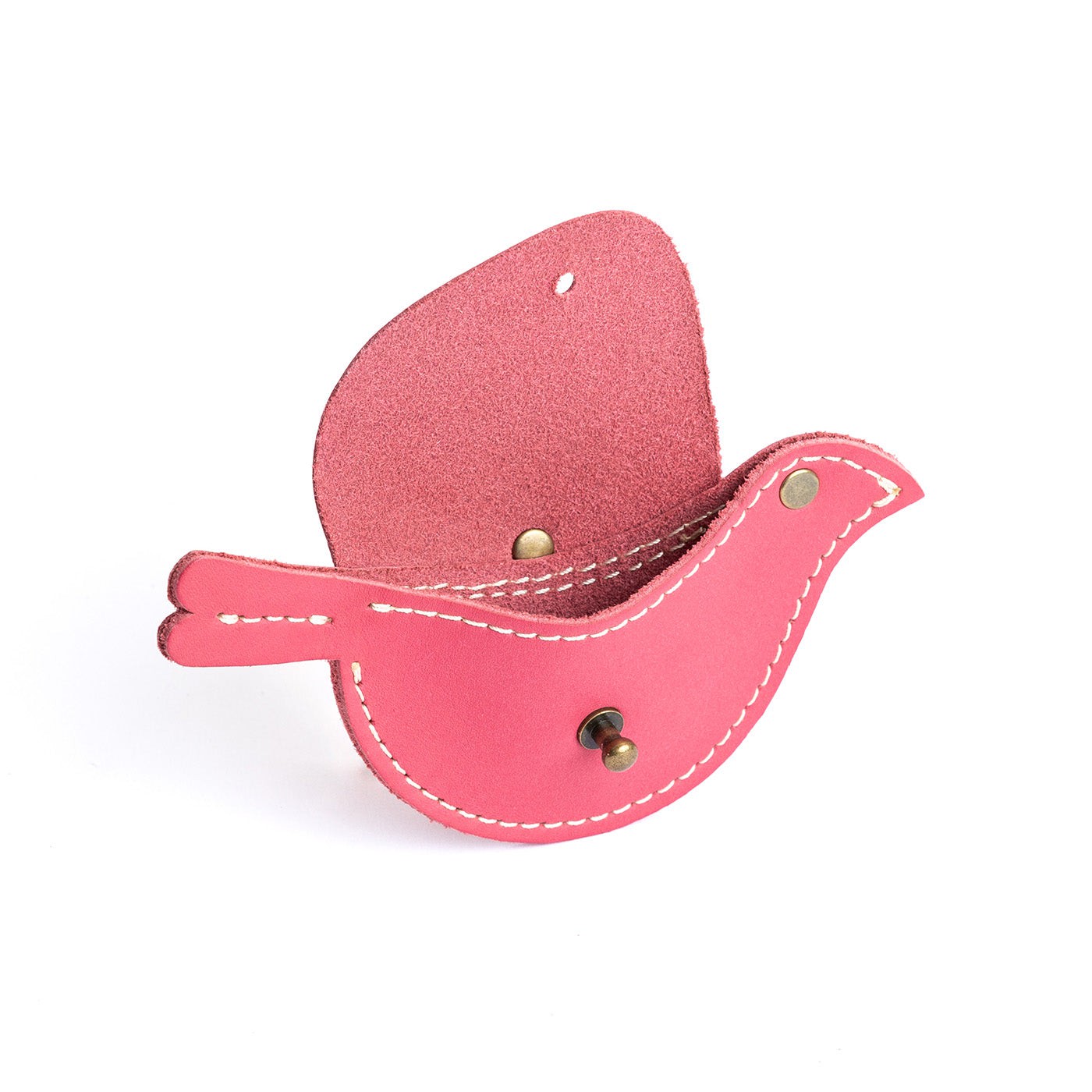 All Color: Tulip | Bird shaped pouch with button closure and lobster clasp