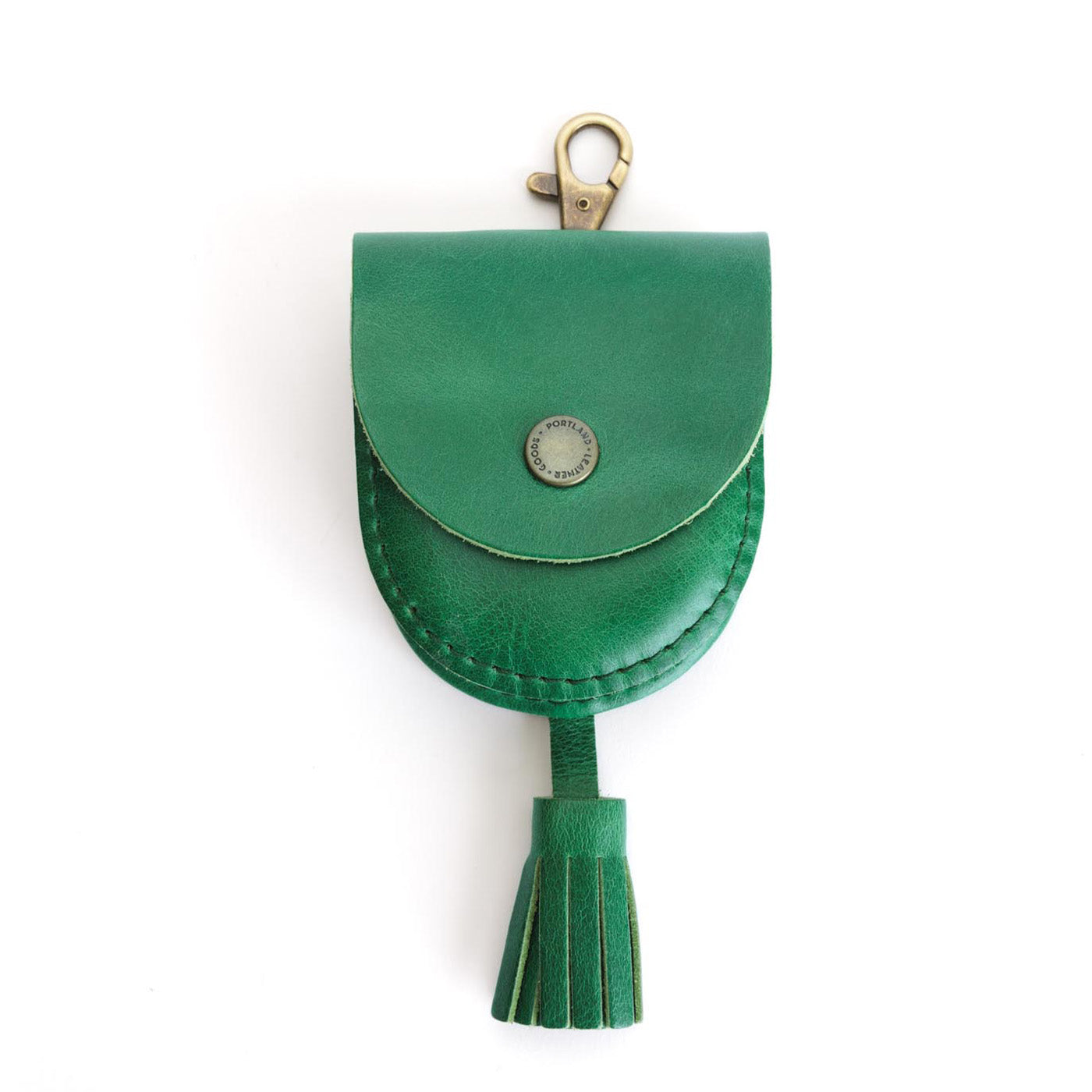 Cowboy Mint | U shaped pouch with snap closure, lobster clasp and fringed tassel