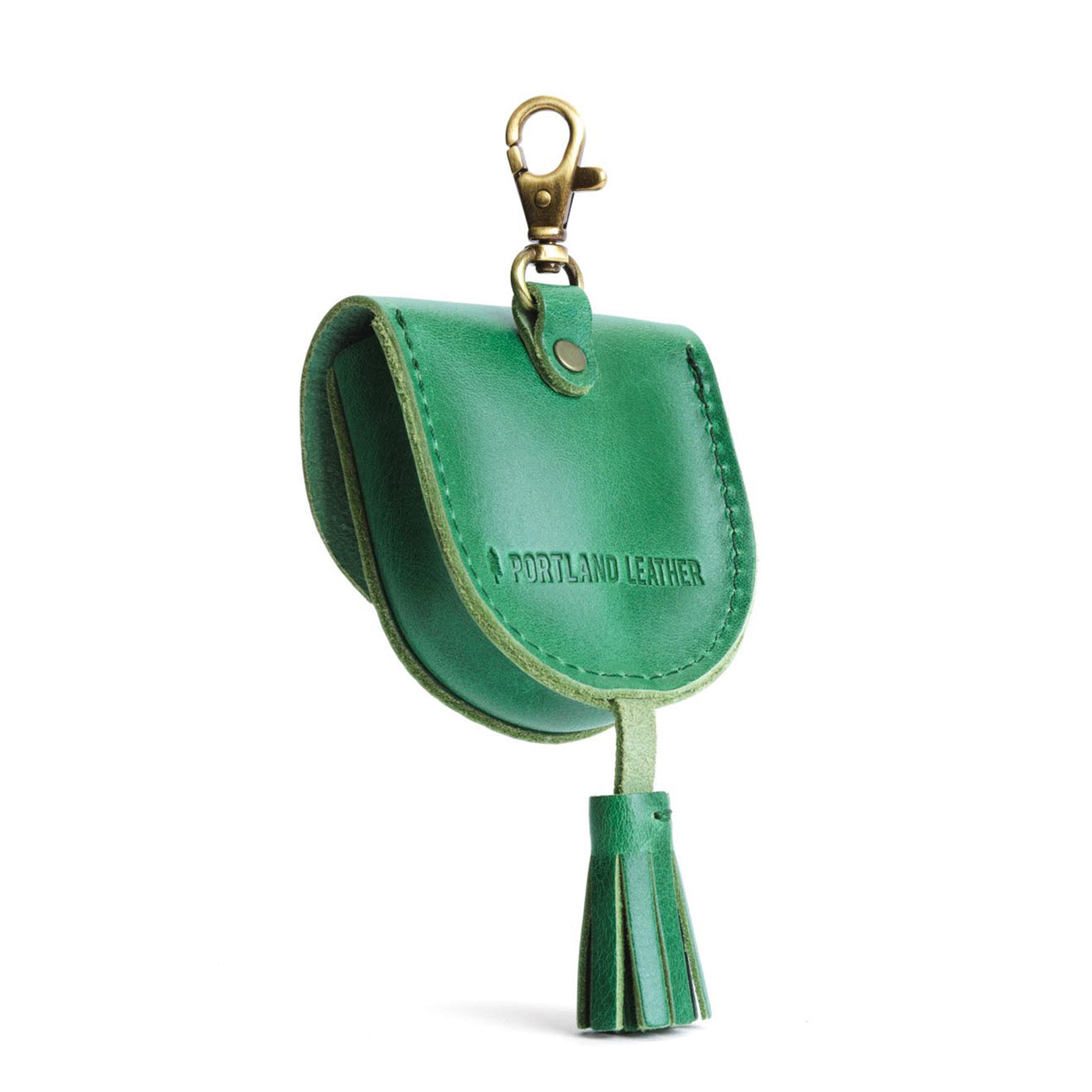 Cowboy Mint | U shaped pouch with snap closure, lobster clasp and fringed tassel