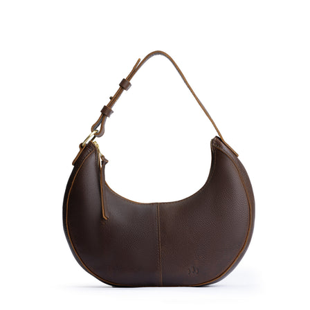 Coldbrew*Classic | Crescent shaped shoulder bag with zipper closure and adjustable strap