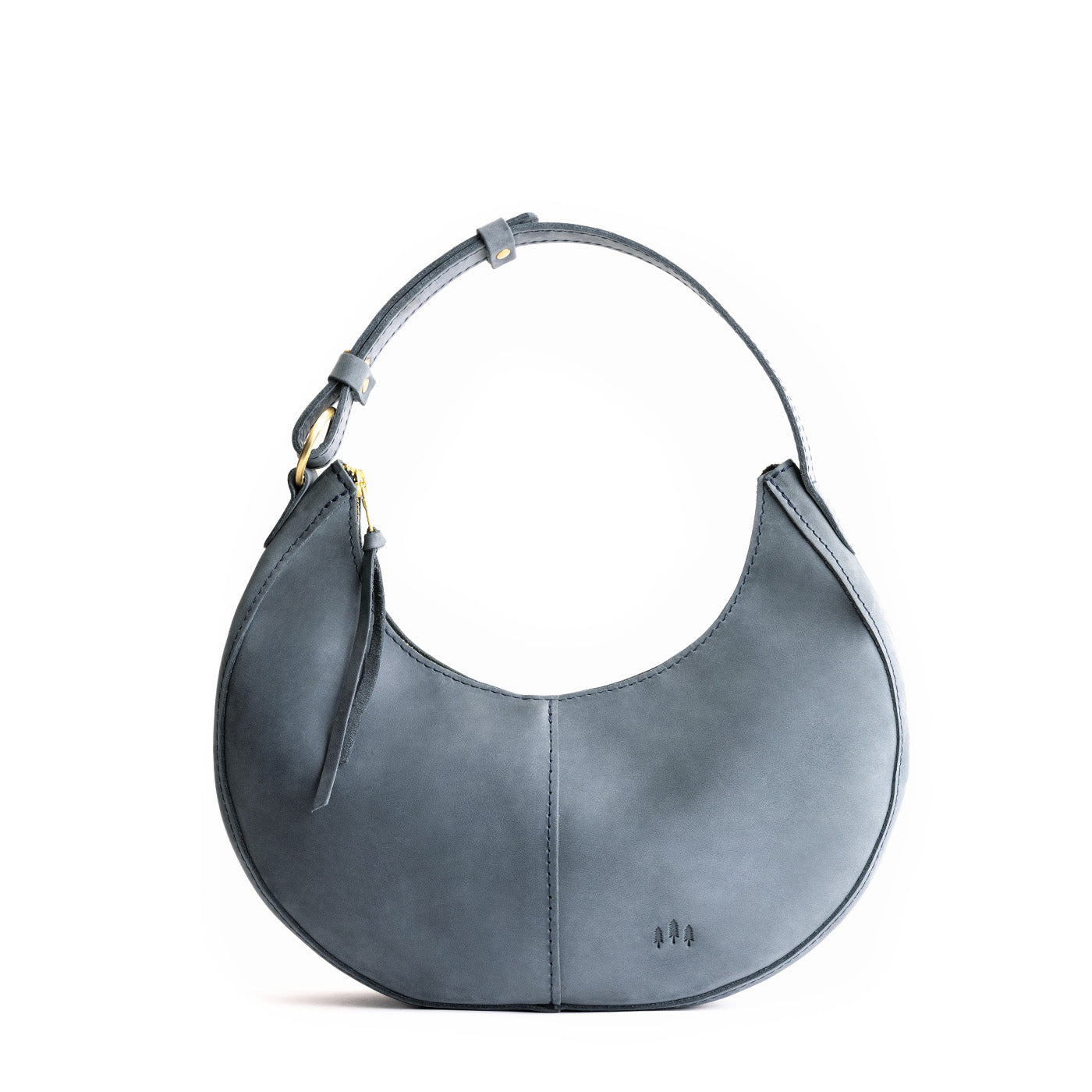 Storm Classic | Crescent shaped shoulder bag with zipper closure and adjustable strap