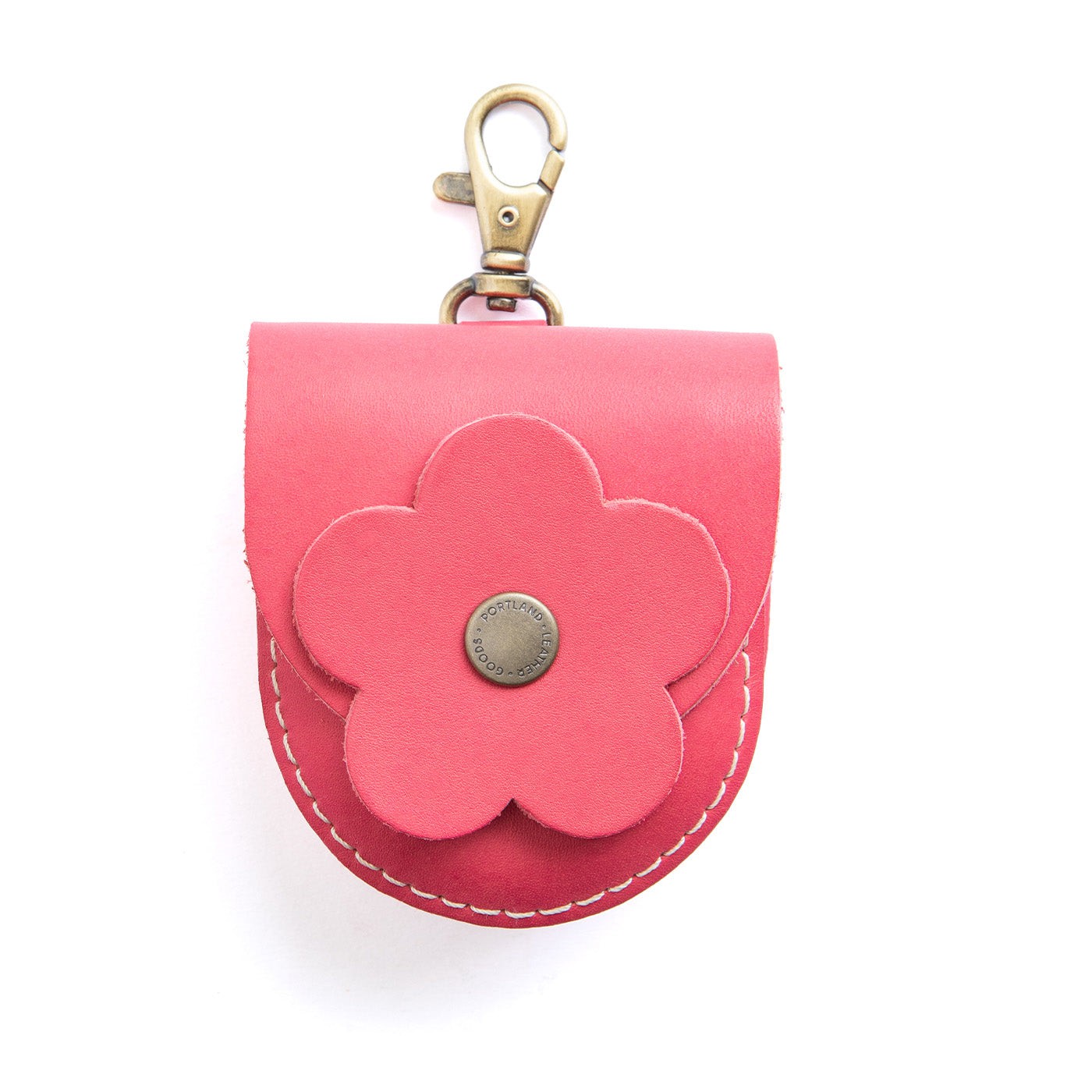 All Color: Tulip | U shaped pouch with leather flower applique