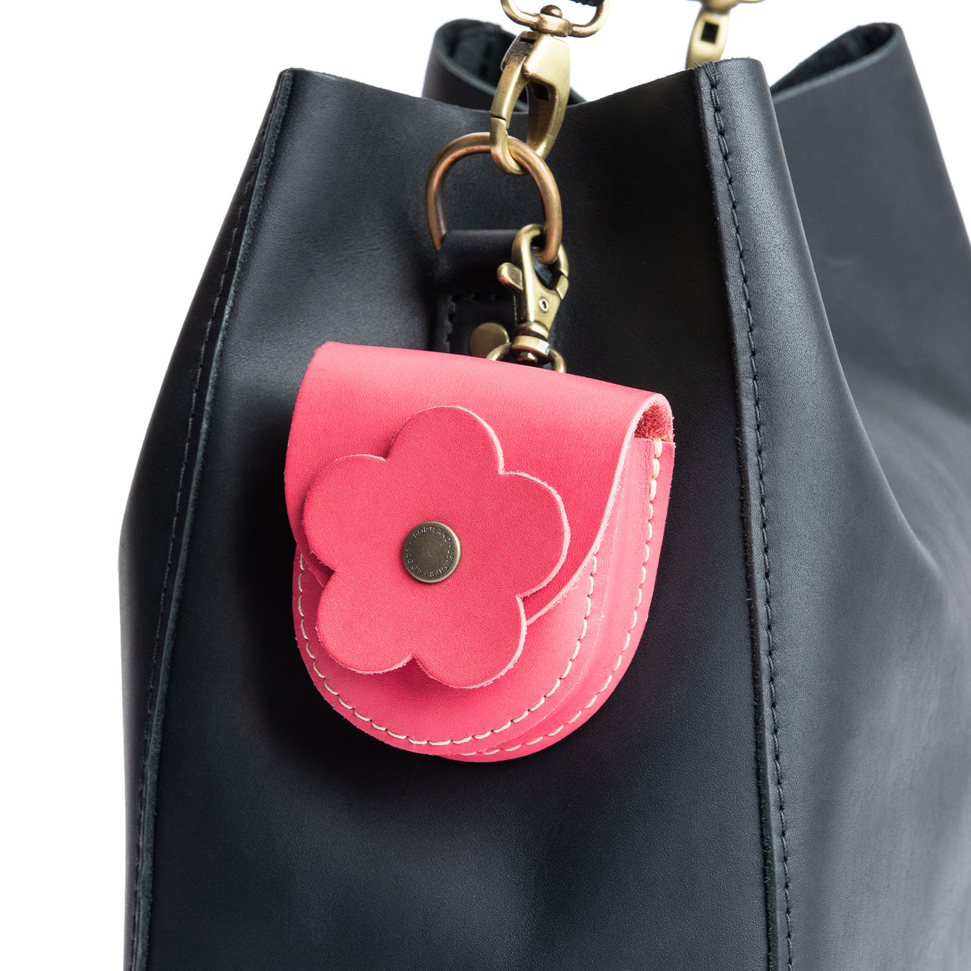 All Color: Tulip | U shaped pouch with leather flower applique