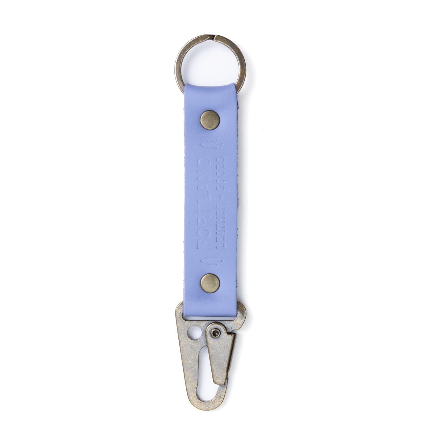 Jacaranda*Long | leather logo branded keychain