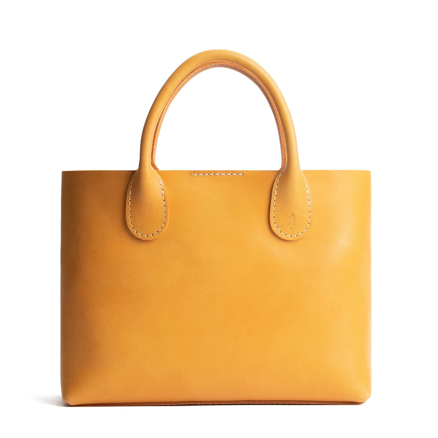 Sunflower Large | Mid-size tote purse with  structured leather handles and crossbody strap