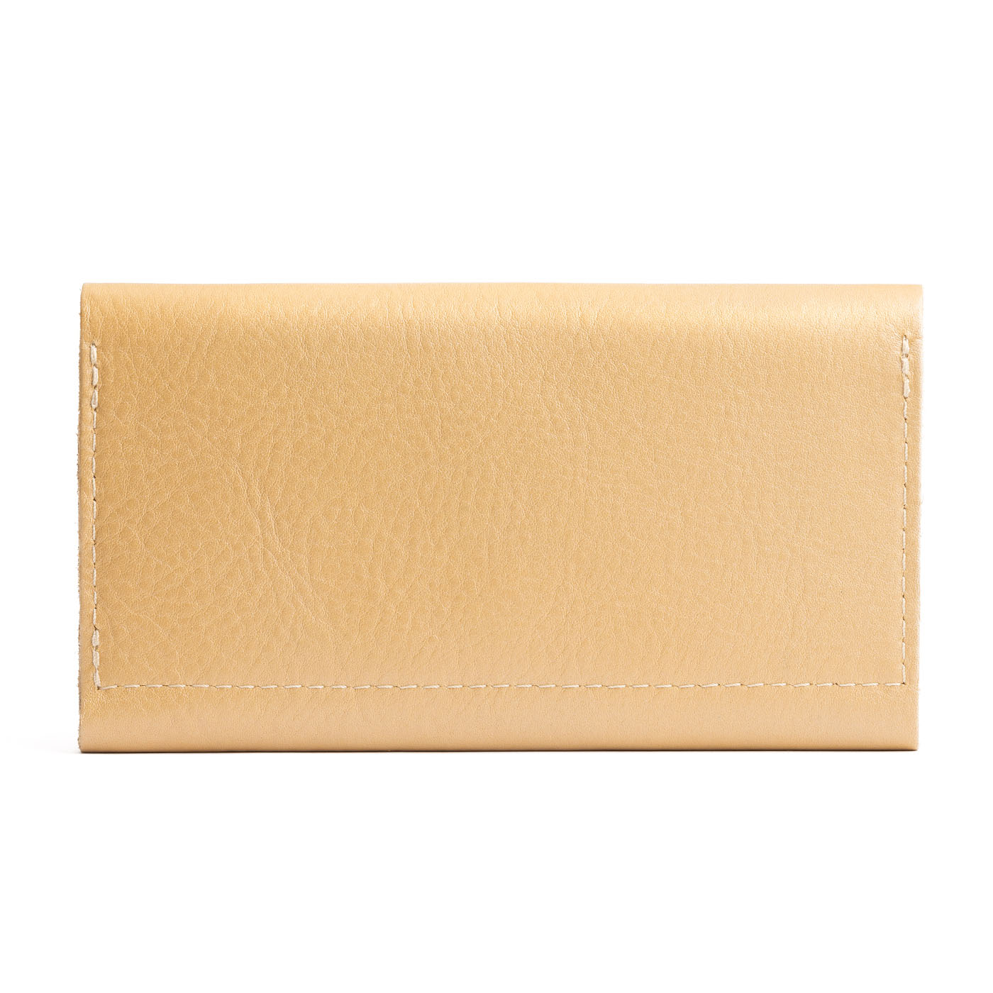 Champagne | Back side of leather wallet