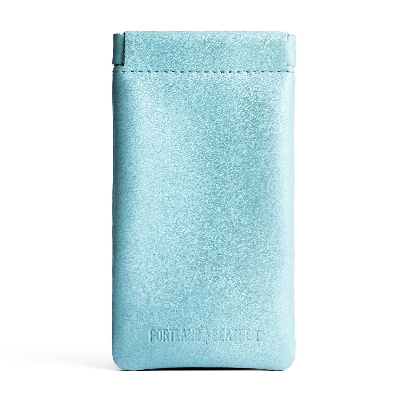 Cabo | Leather glasses case with hidden metal spring closure