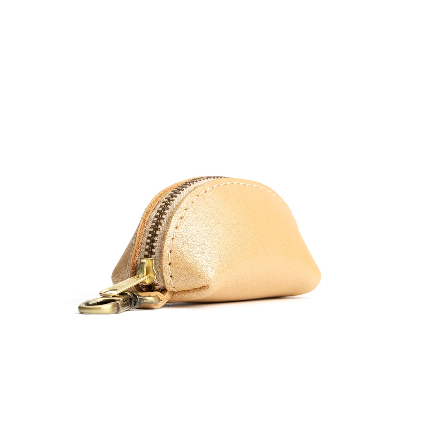 All Color: Champagne | Small taco shaped pouch, swivel lobster clasp