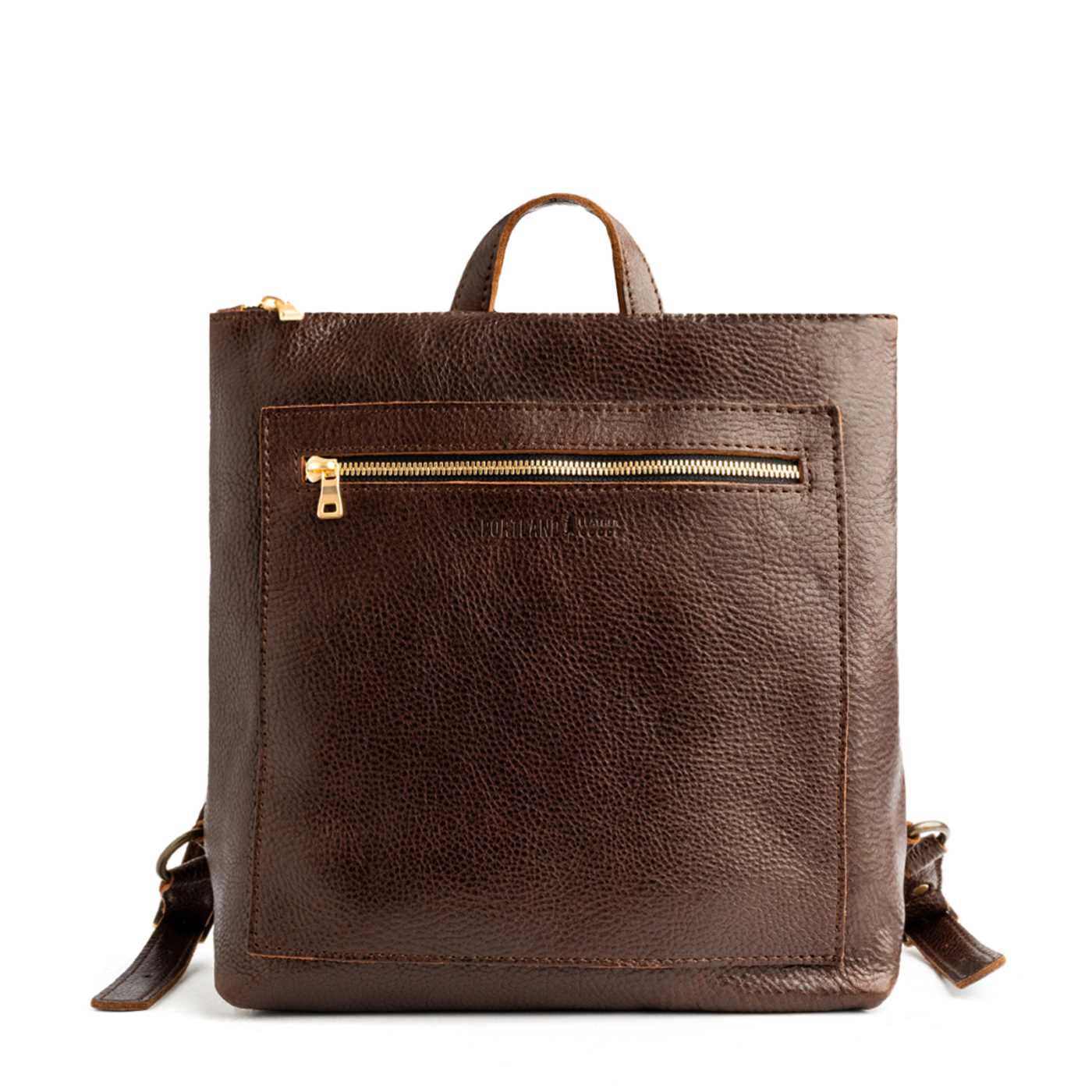 All Color: Coldbrew | Square slim leather tote backpack