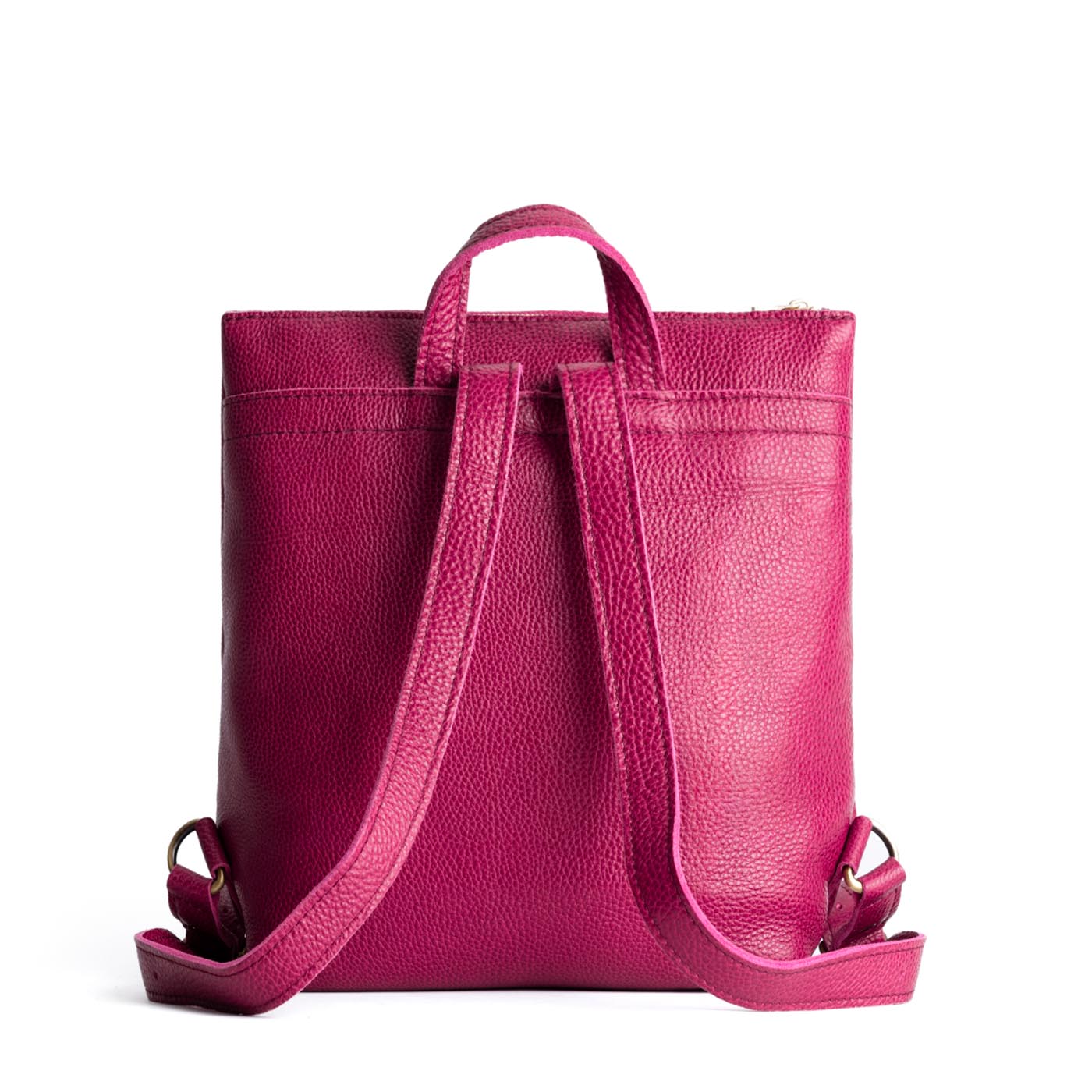 Cosmo | Square slim leather tote backpack