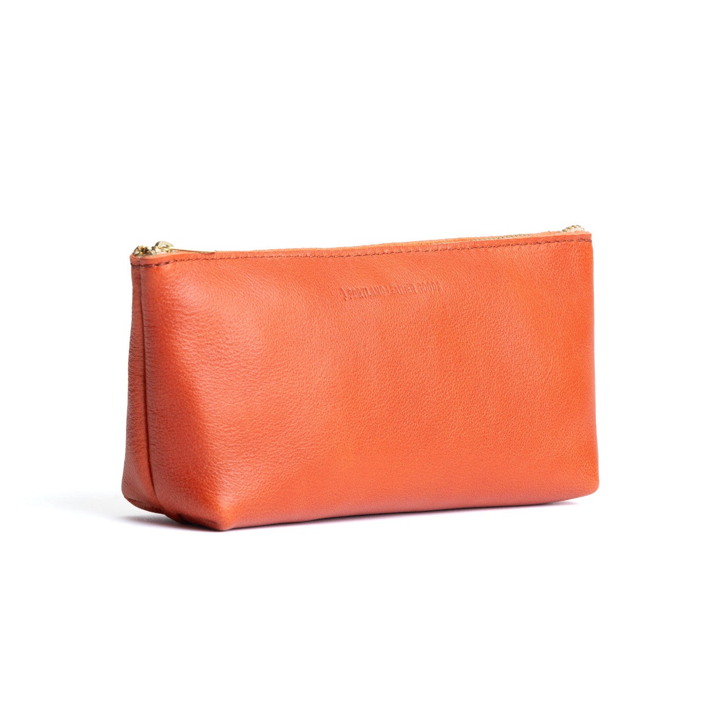 All Color: Koi | Leather utility bag pouch with top zipper