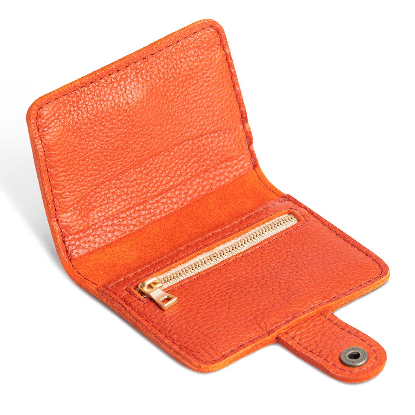 Koi | Small leather wallet with snap open