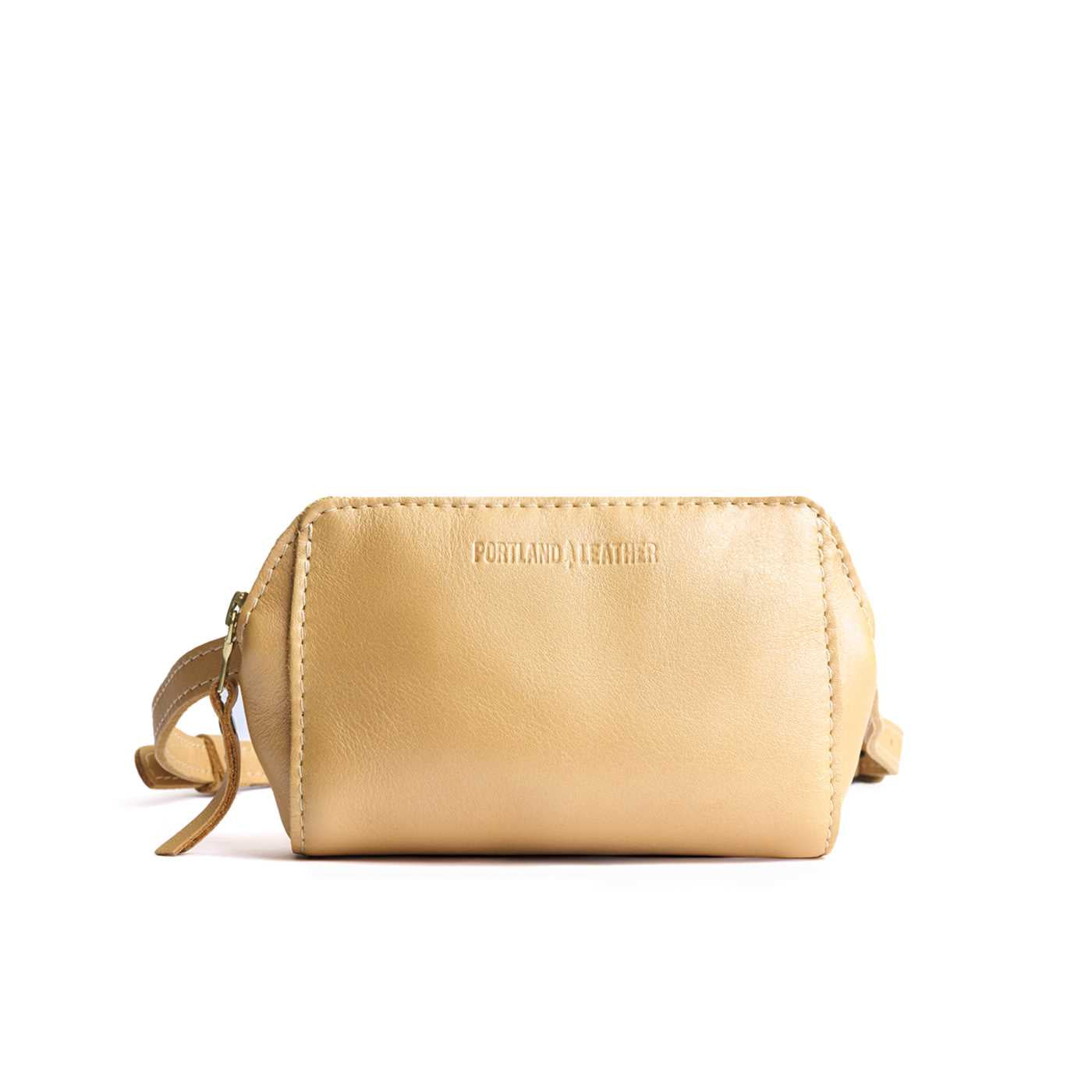  Champagne | Petite bag with top zipper closure and adjustable belt strap