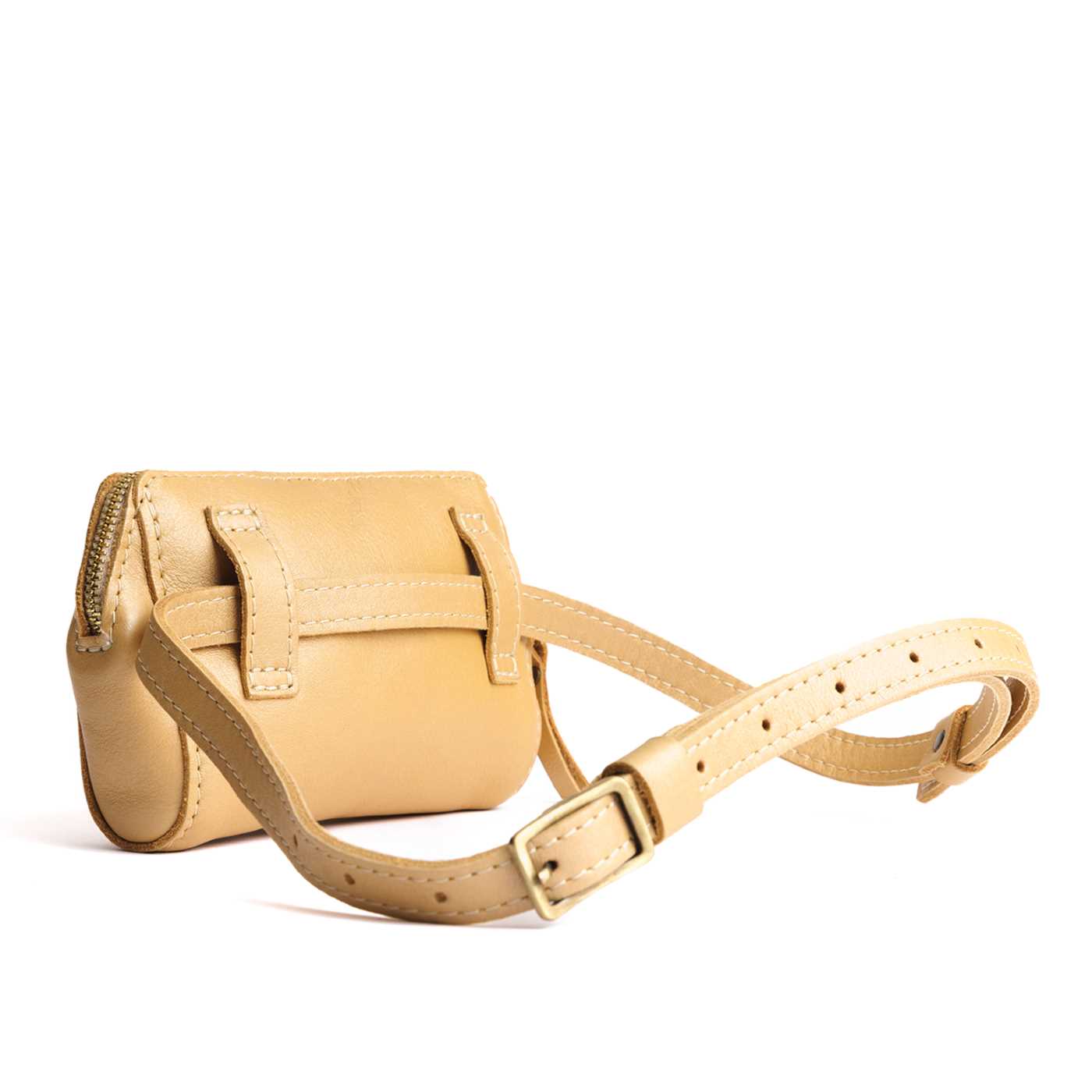  Champagne | Petite bag with top zipper closure and adjustable belt strap