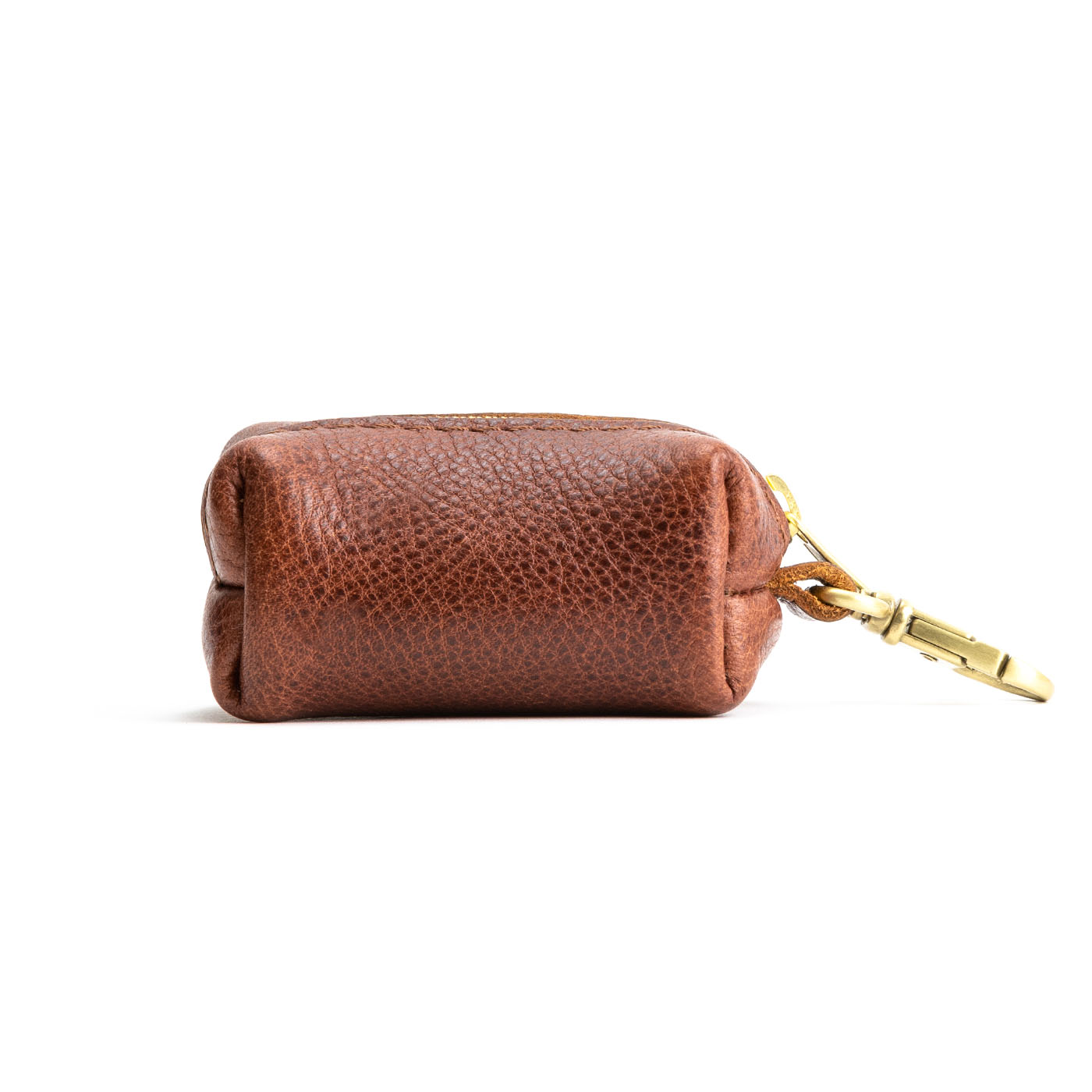 All Color: Nutmeg | Leather small keychain pouch