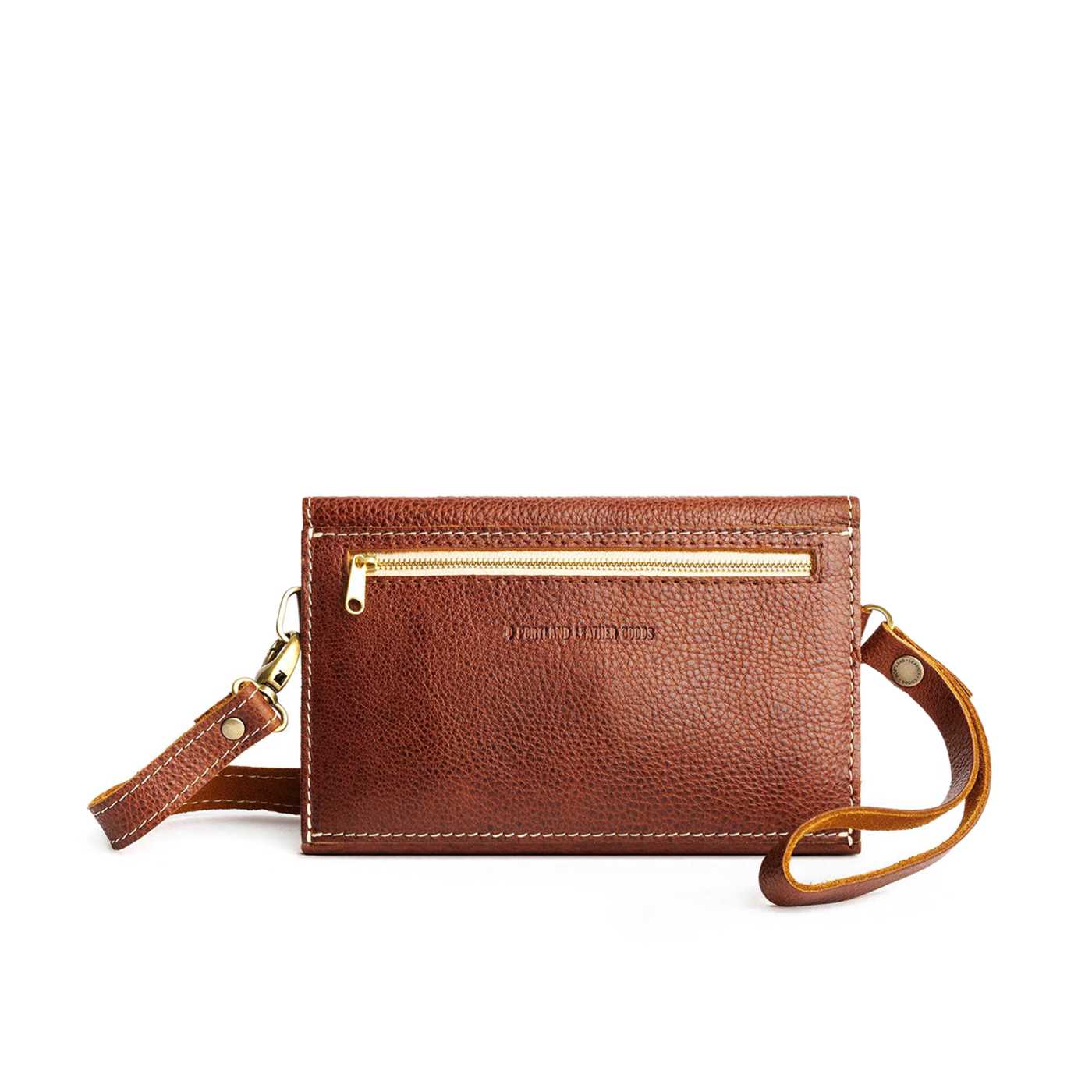  Nutmeg | Envelope shaped clutch wallet with crossbody strap