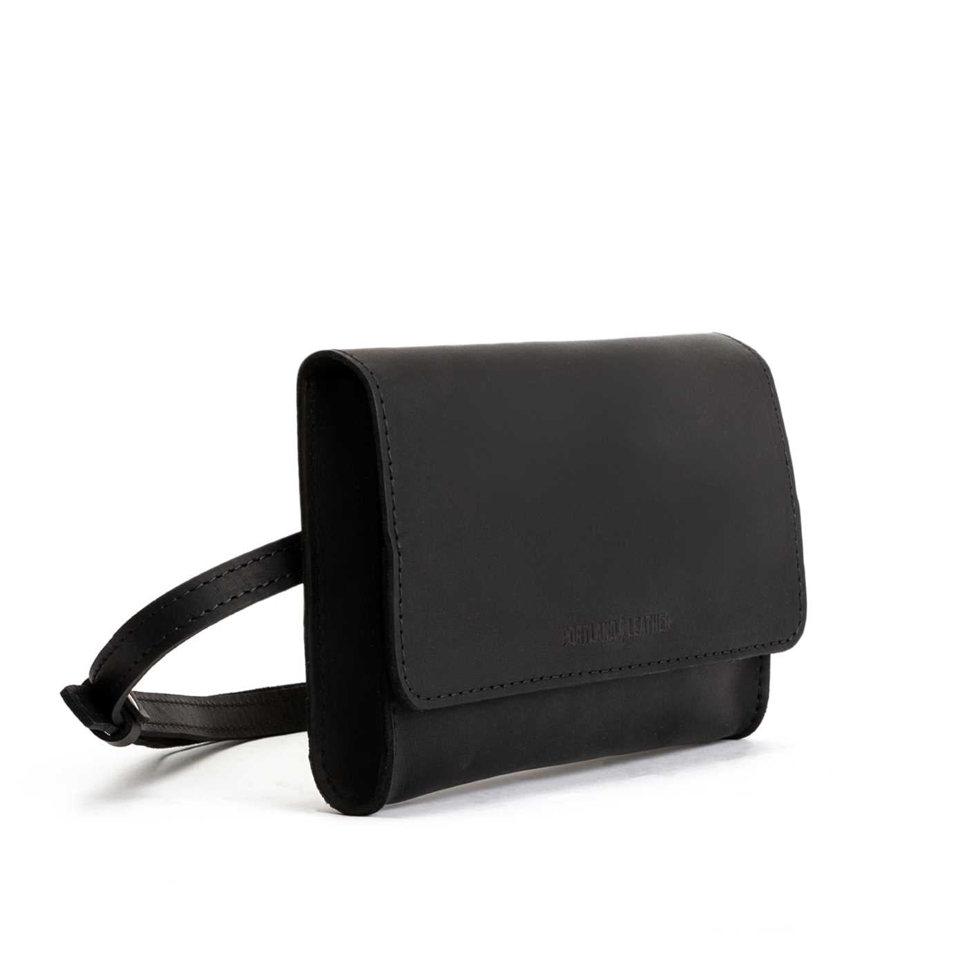  Black | Petite bag with magnetic flap closure and adjustable belt strap