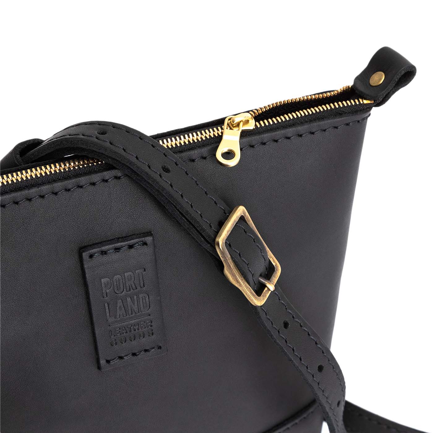  Black  | Small rectangular crossbody purse with top zipper and interior pocket