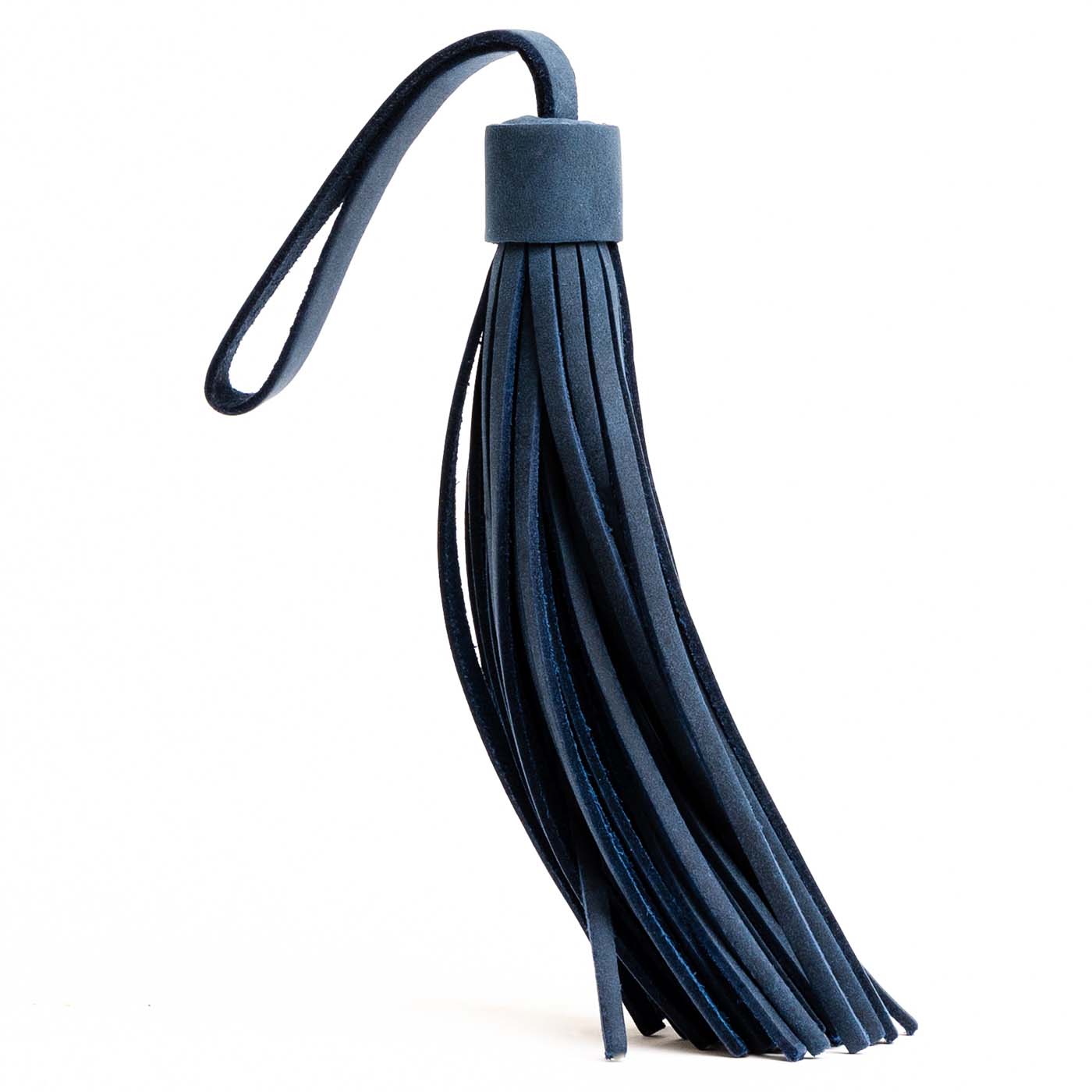 Deep Water*Jumbo | Fringed leather tassel with leather loop