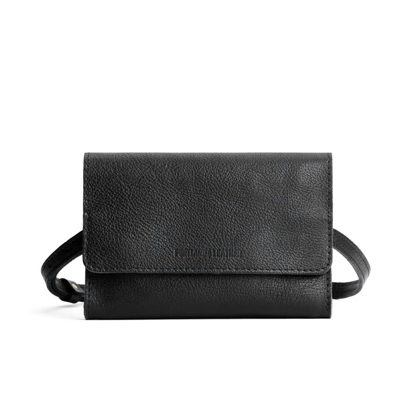  Black | Petite bag with magnetic flap closure and adjustable belt strap