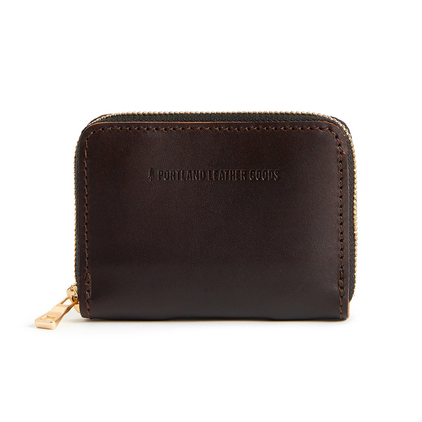 Grizzly | Small leather wallet with zipper and PLG logo