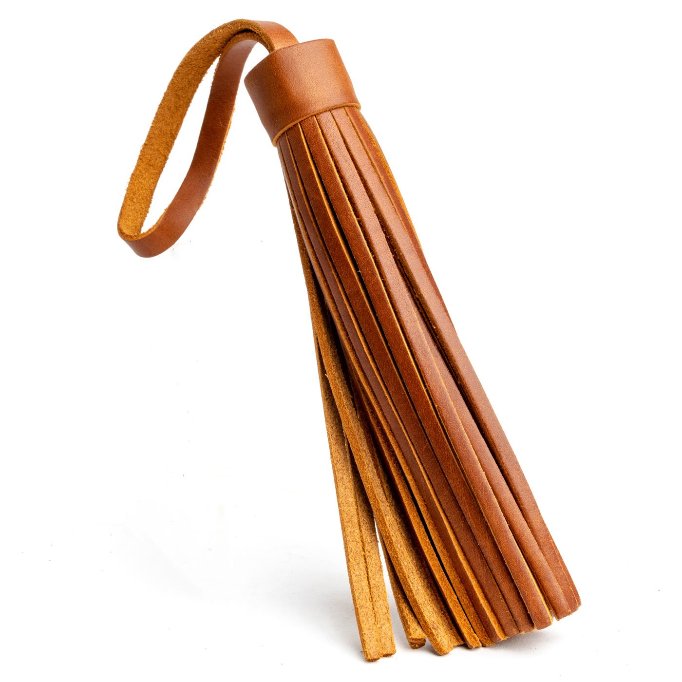 Honey*Jumbo | Fringed leather tassel with leather loop