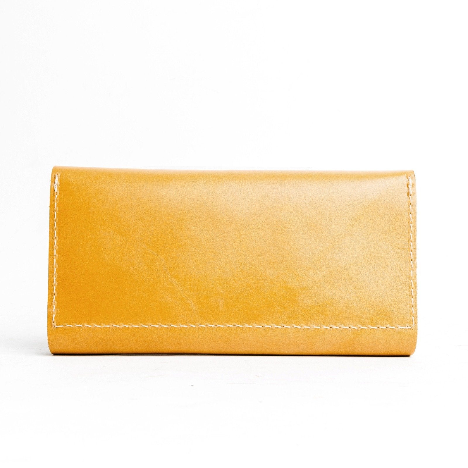 Sunflower | Back side of leather wallet