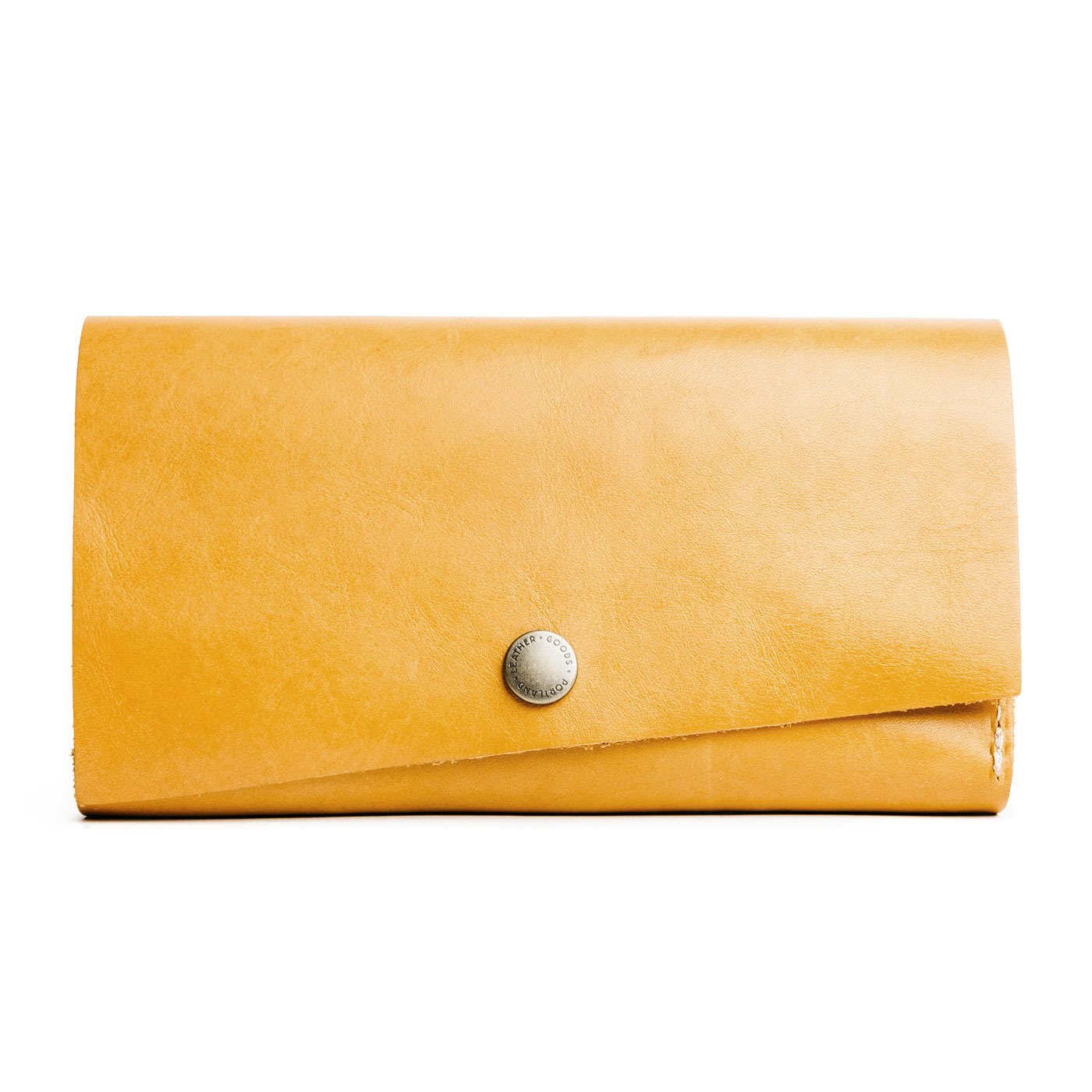 Sunflower | Leather wallet with snap closure