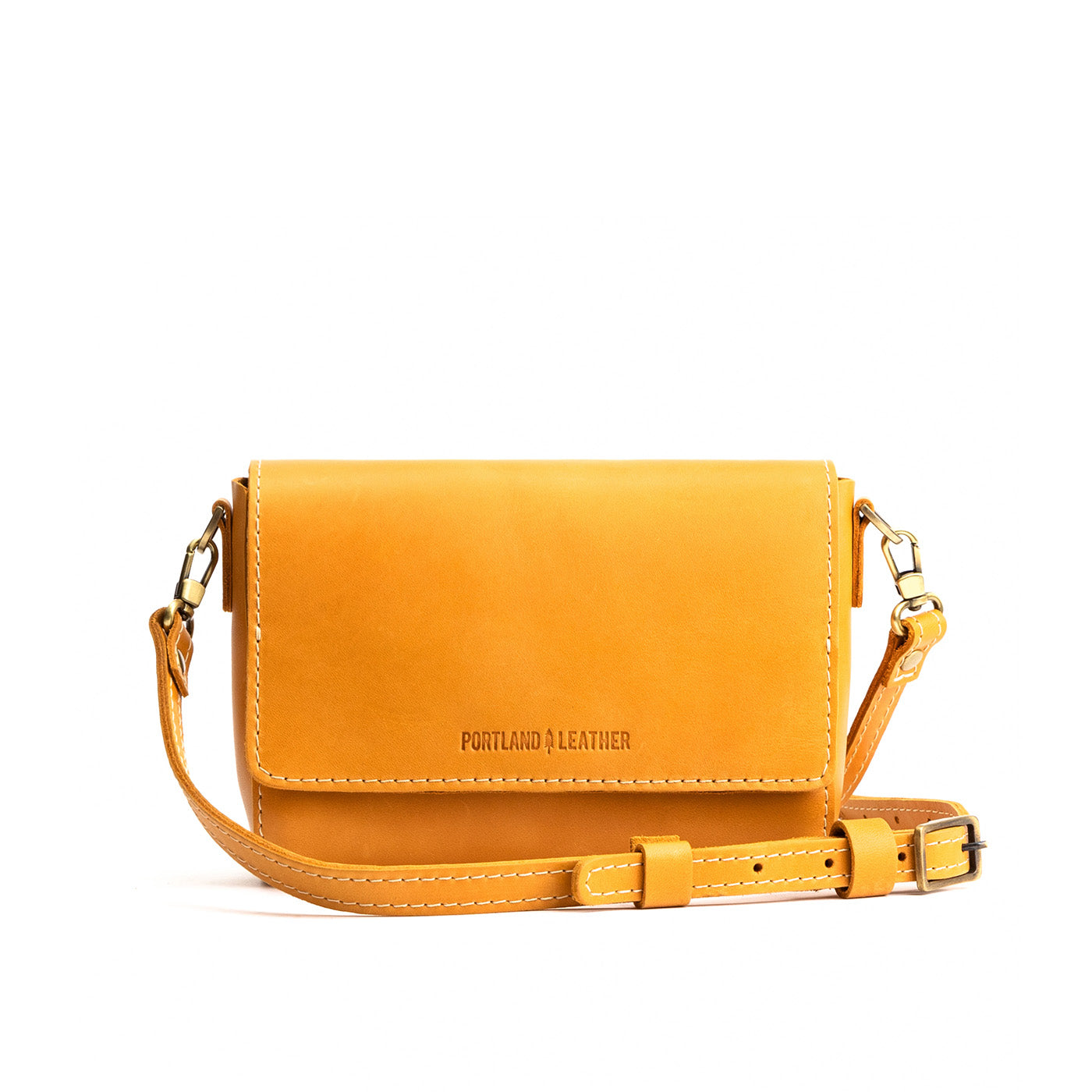 Sunflower Mini | Small Leather Crossbody Bag with Magnetic Messenger Bag Closure