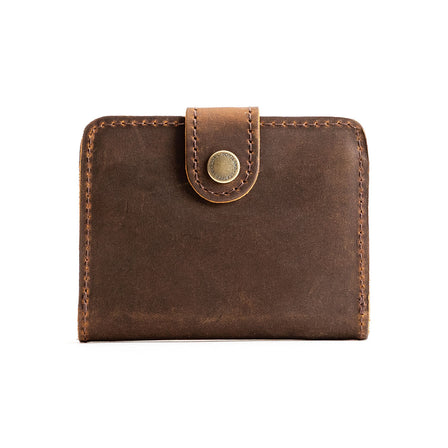 Canyon | Small leather wallet with snap closed