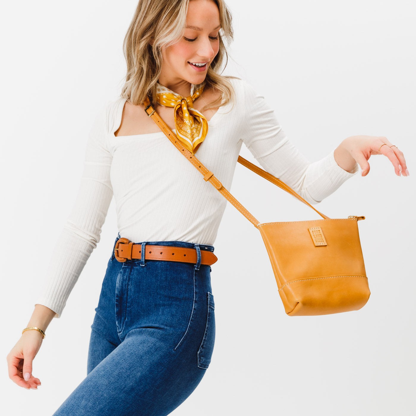  Sunflower  | Small rectangular crossbody purse with top zipper and interior pocket