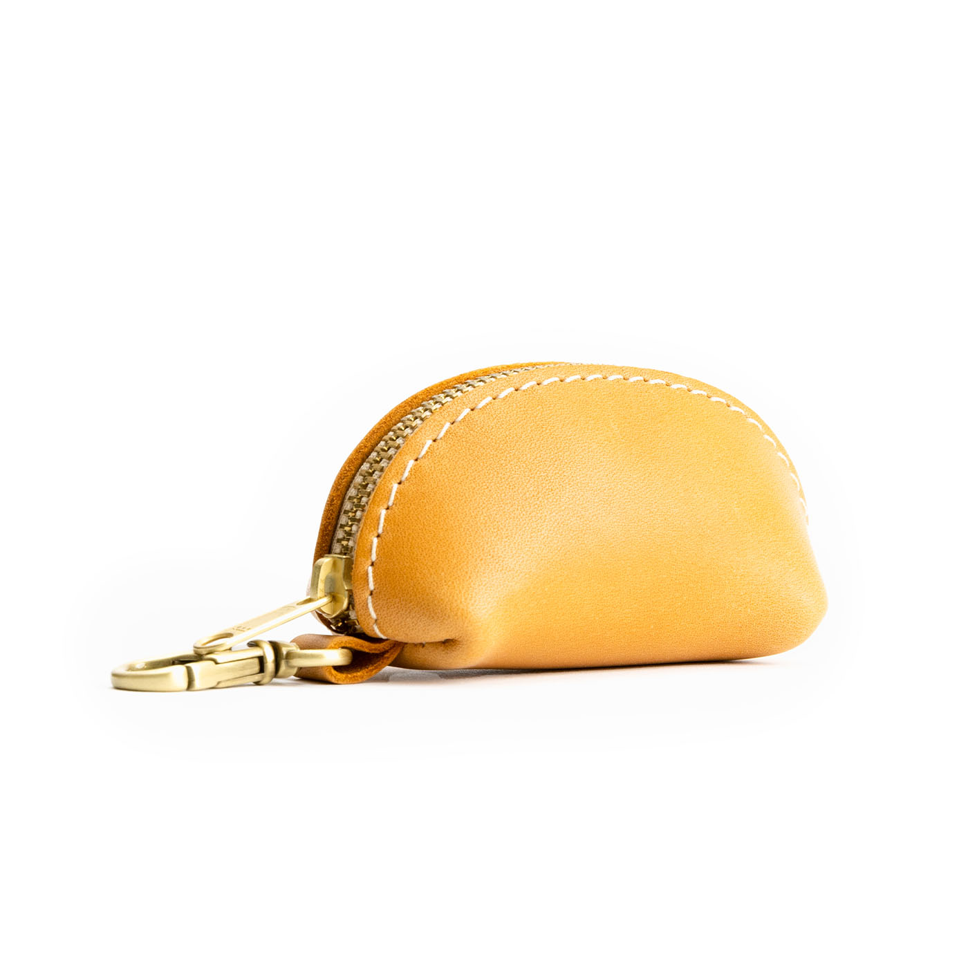 All Color: Sunflower | Small taco shaped pouch, swivel lobster clasp